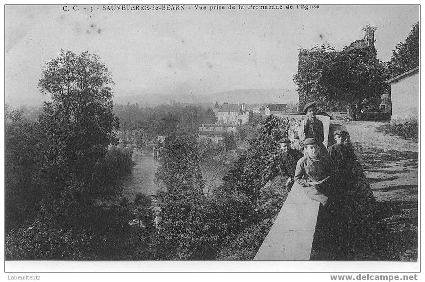 SAUVETERRE DE BEARN  Vue Prise De La Promenade De L'égklise - Sauveterre De Bearn