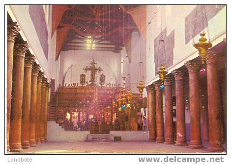 Bethlehem Interior Of The Nativity Church - Palestina