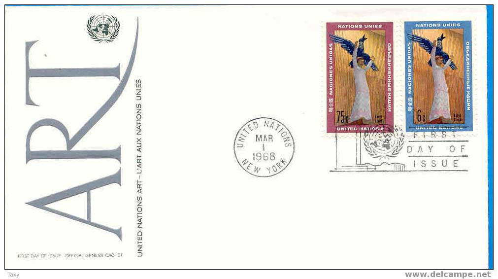 FDC Nations-Unies Y&T 177/78 - Altri & Non Classificati