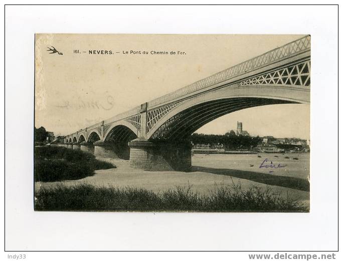 "NEVERS - LE PONT DU CHEMIN DE FER" - Obras De Arte