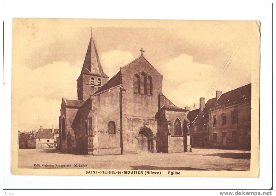 CPA--58----Saint Pierre Le Moutier---EGLISE - Saint Pierre Le Moutier