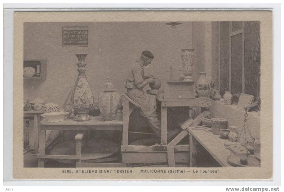 MALICORNE .ATELIER D'ART TESSIER. LE TOURNEUR - Malicorne Sur Sarthe