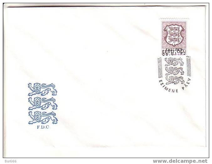 ESTONIA First Day Cover (FDC) 1993 - Coat Of Arms 0,60 - Covers