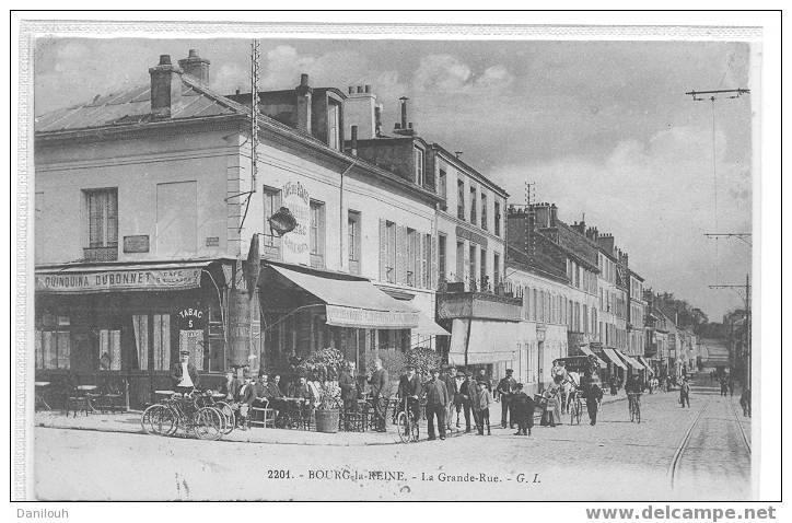 92 // HAUTS DE SEINE / BOURG LA REINE / La Grande Rue / N° 2201 G.L. / ANIMEE / (+ CAFE DES DEUX GARES à Gauche) - Bourg La Reine