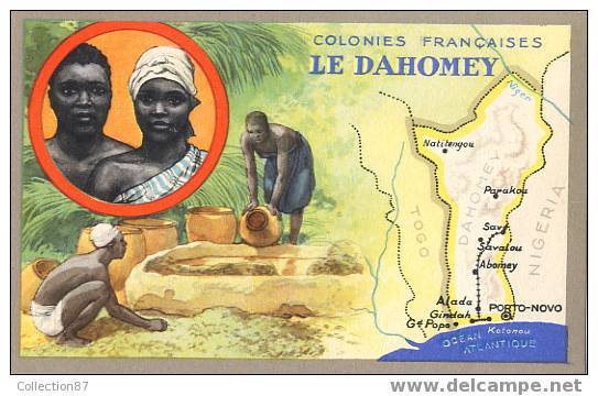 AFRIQUE - DAHOMEY - INDIGENES FETICHISTES - RESSOURCE PRINCIPALE PALMIER à HUILE - PUB LION NOIR - Dahome