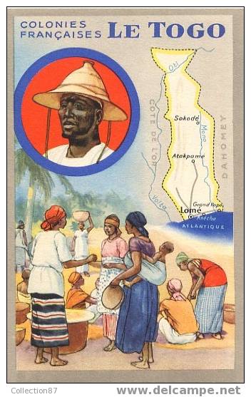 AFRIQUE - TOGO - RESSOURCE PRINCIPALE COTON - CACAO - NOIX De COCO - PALMIER à HUILE - PUB LION NOIR - Togo