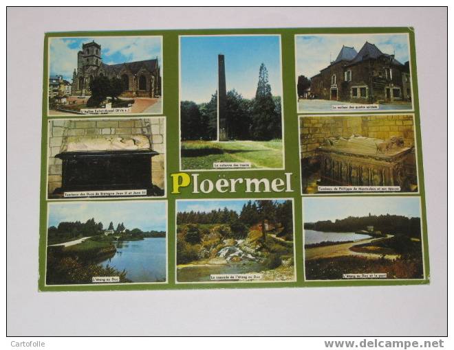 (140) -1- Carte Postale Sur Ploermel Multivues  2 - Ploërmel