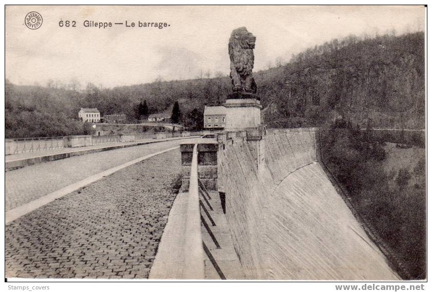 BELGIUM USED POST CARD 1911 GILEPPE LE BARRAGE - Gileppe (Dam)