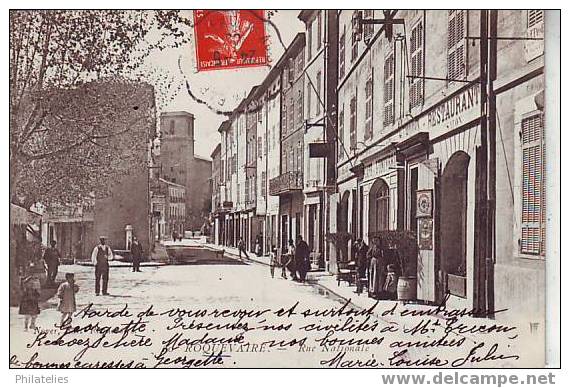 ROQUEVAIRE  RUE NATIONALE  1908 - Roquevaire