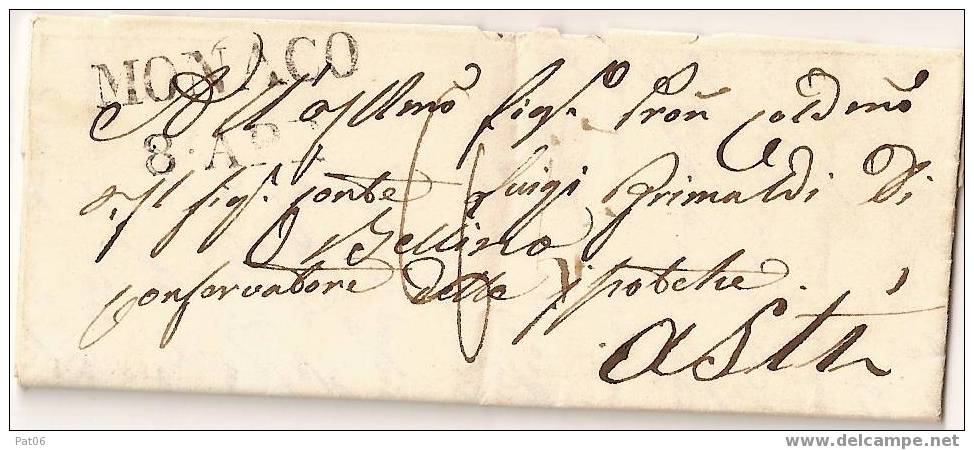 MONACO  29.9.1815/14.6.1860 - Poststempel