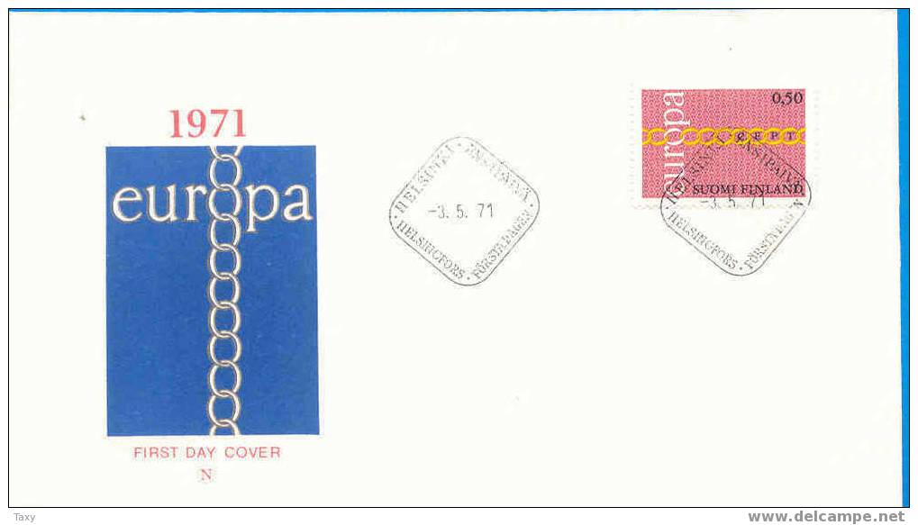 FDC Europa Finlande Y&T:654 - 1971