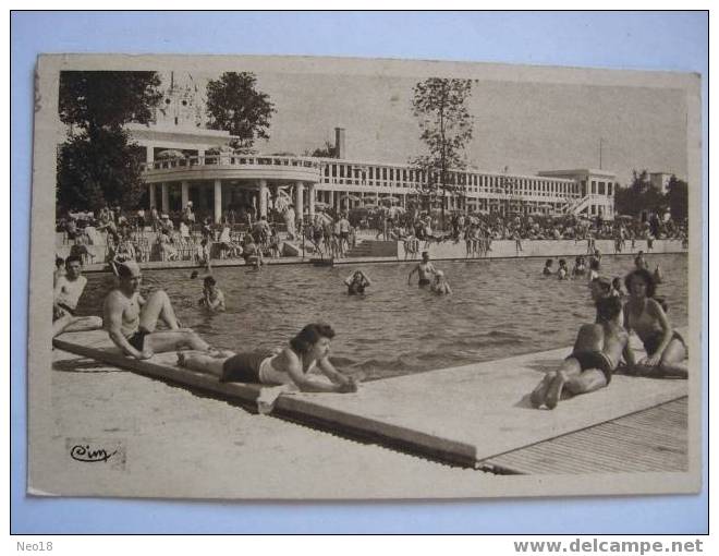 Villennes 1950 La Plage Piscine - Medan