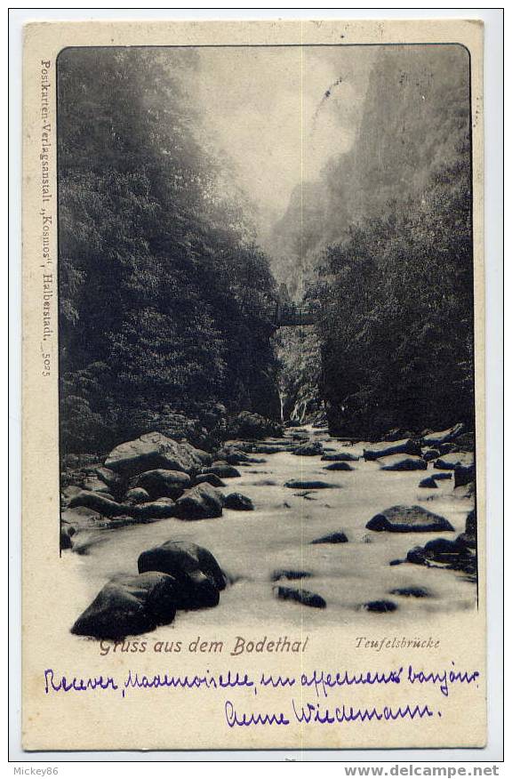 D--1902--Gruss Aus Dem Bodethal--- - Oberharz