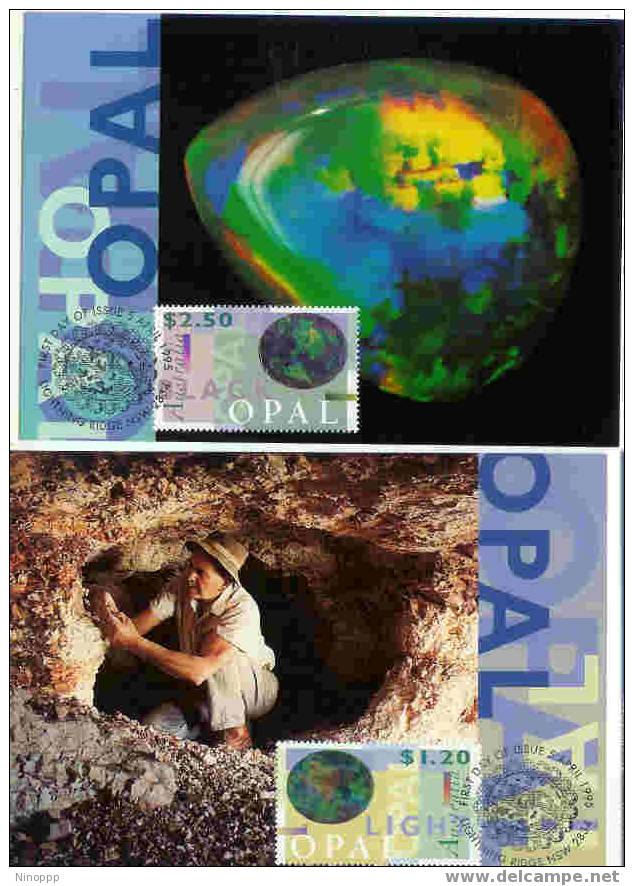 Australia-1995 Opals Set 2  Maximum Cards - Maximumkaarten