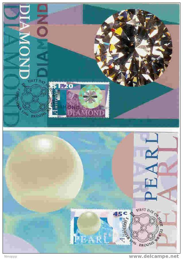 Australia-1996 Diamonds And Pearls  Set 2  Maximum Cards - Cartes-Maximum (CM)