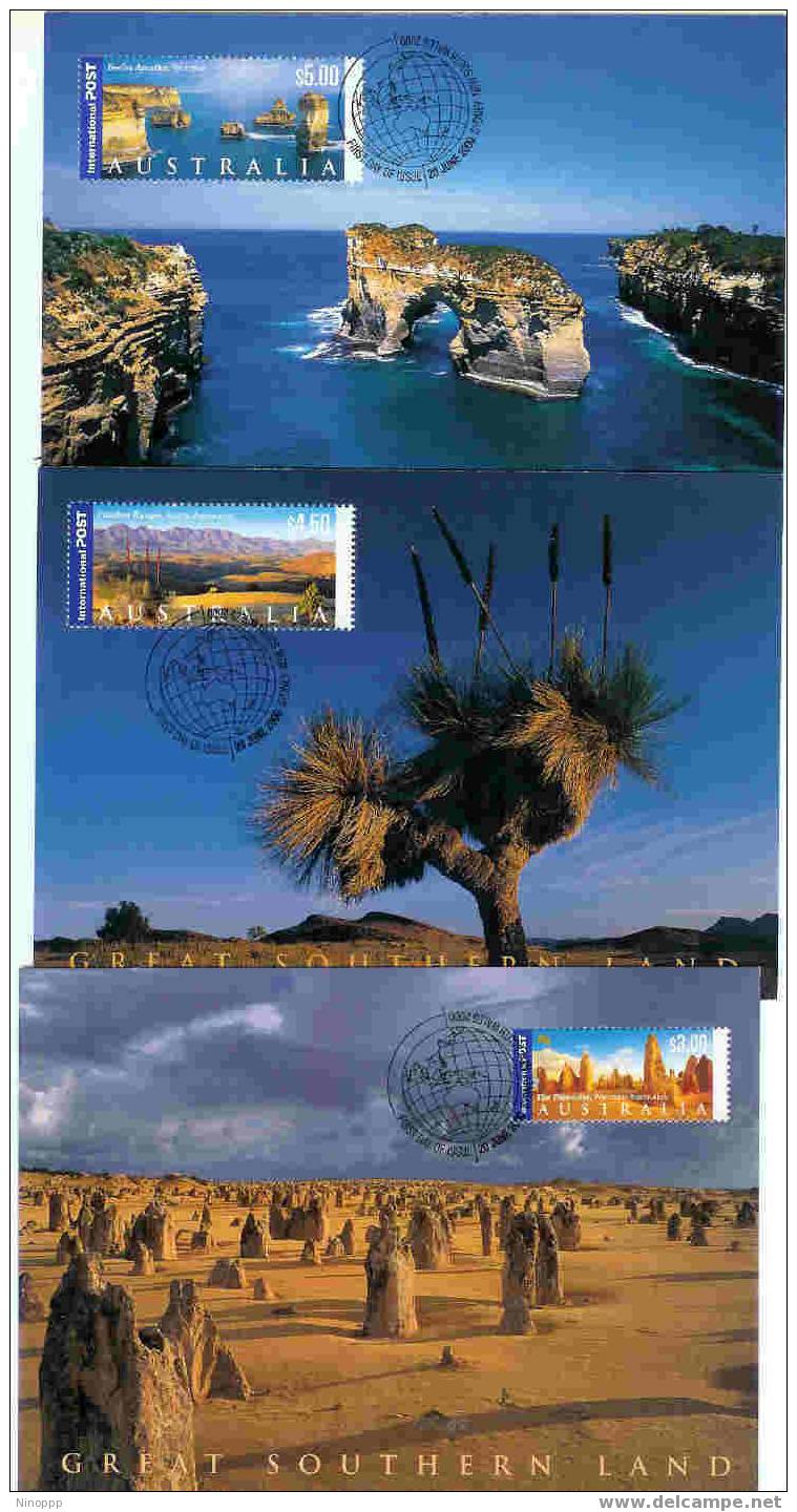 Australia 2000 Great Southern Land Set Of 6  Maximum Cards - Cartes-Maximum (CM)