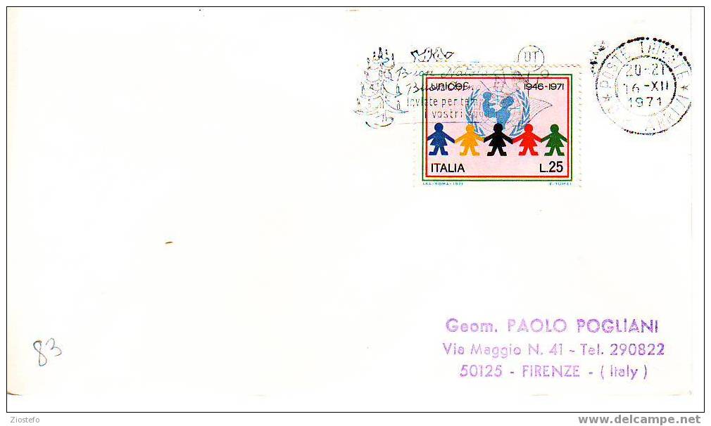 C83 Marcofilia Marcophilie Buon Natale Inviate Per Tempo I Vostri Auguri - UNICEF