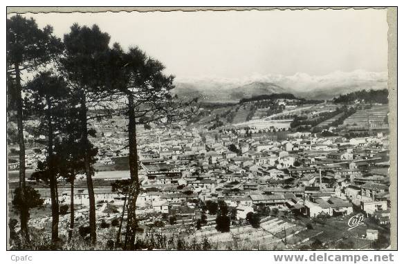 CP VOYAGEE EN 1950 / VALLAURIS / VUE GENERALE - Vallauris