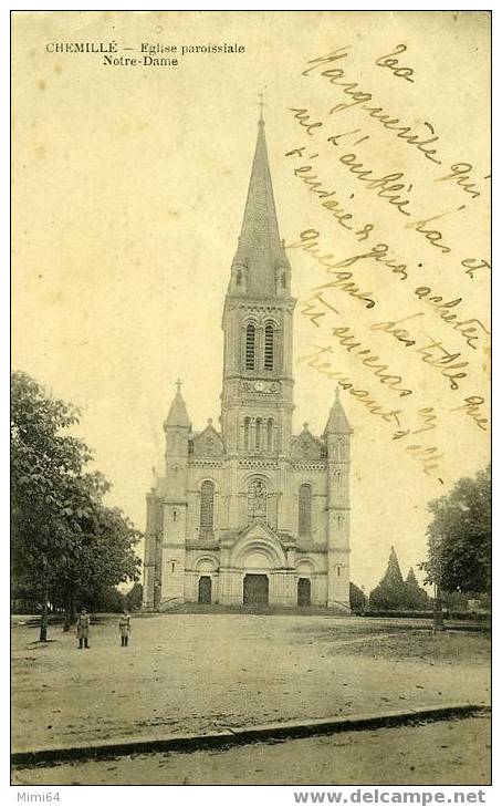 D.   49 .  CHEMILLE .  EGLISE PAROISSIALE NOTER - DAME . - Chemille