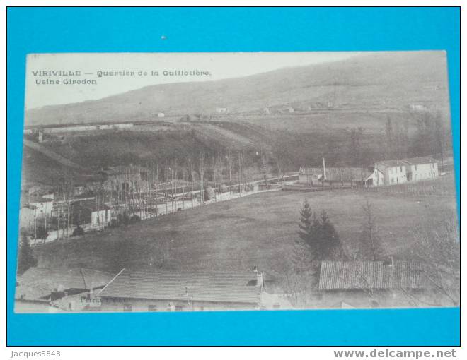 38) Viriville - Usine Girodon - Quartier De La Guillotière -  -tres Belle Carte - Viriville