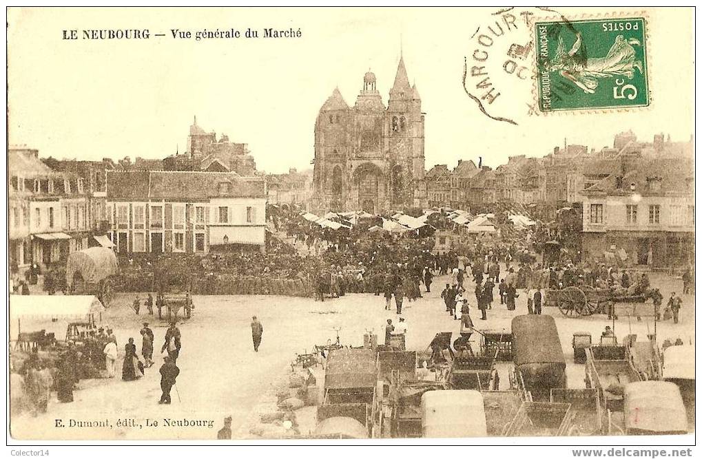 Le Neubourg Vue Générale Du Marché - Le Neubourg