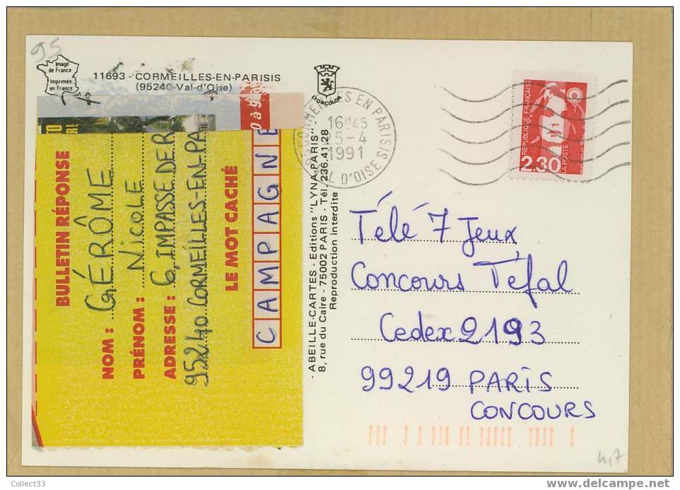 95 - Cormeilles - Vue D´ensemble - CPM 1991 - Ed Lyna N° 11693 - Cormeilles En Parisis