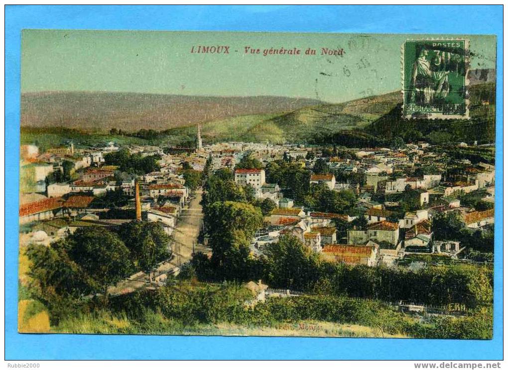 LIMOUX VUE GENERALE DU NORD CARTE EN BON ETAT - Limoux