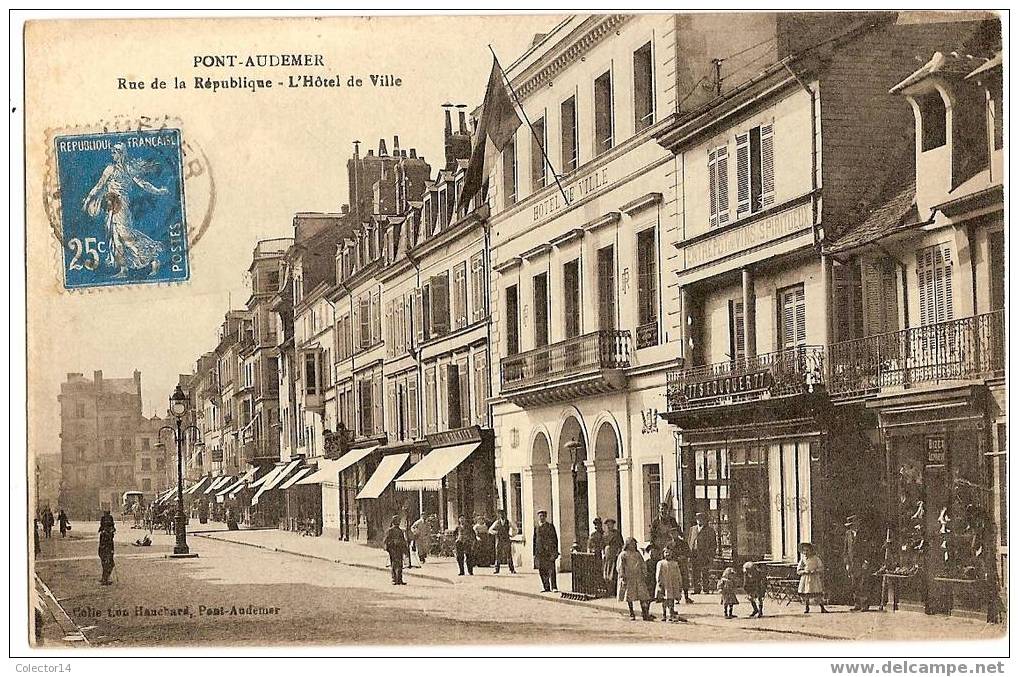 Pont-Audemer Rue De La République L'hotel De Ville - Pont Audemer