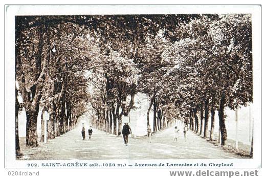 St Agréve - Avenue De Lamastre Et Du Cheylard - Saint Agrève