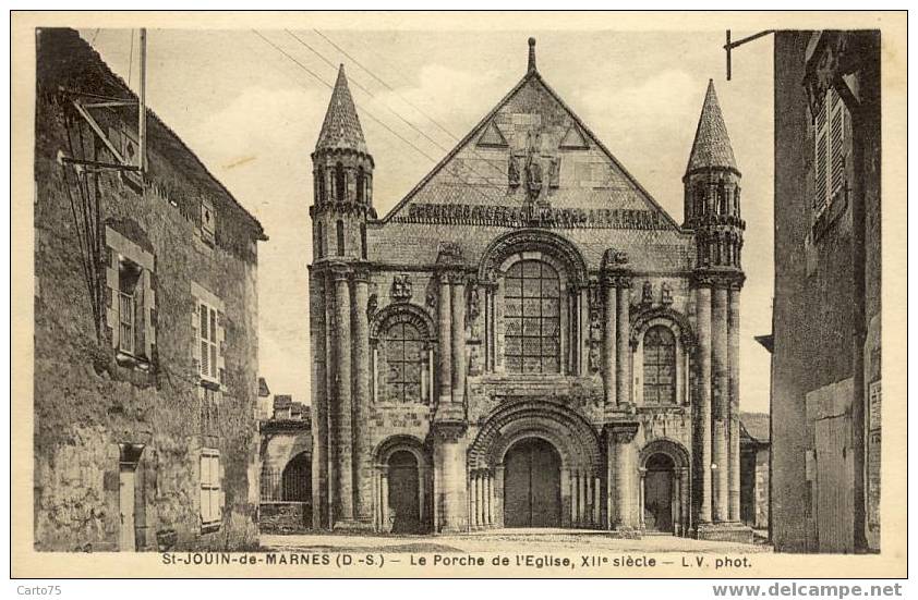 SAINT JOUIN De MARNES 79 - Le Porche De L'Eglise - Saint Jouin De Marnes