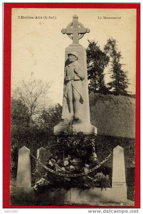 971 Environs De MOTTEVILLE - ECALLES-ALIX - Le Monument Aux Morts - Sonstige & Ohne Zuordnung