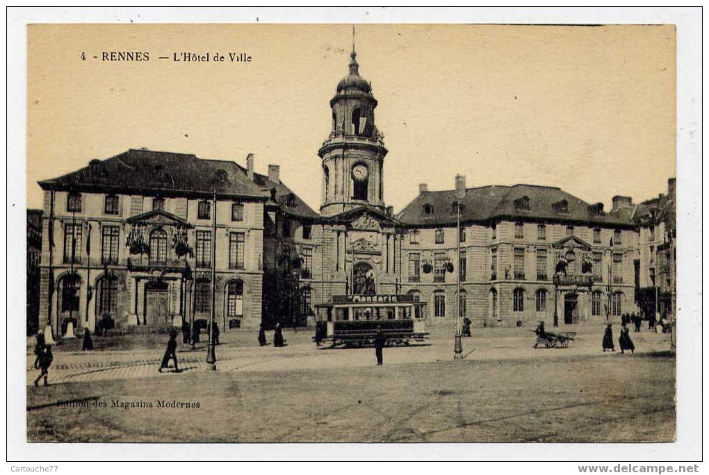 J18 - RENNES - L'Hôtel De Ville (avec Tramway) - Rennes