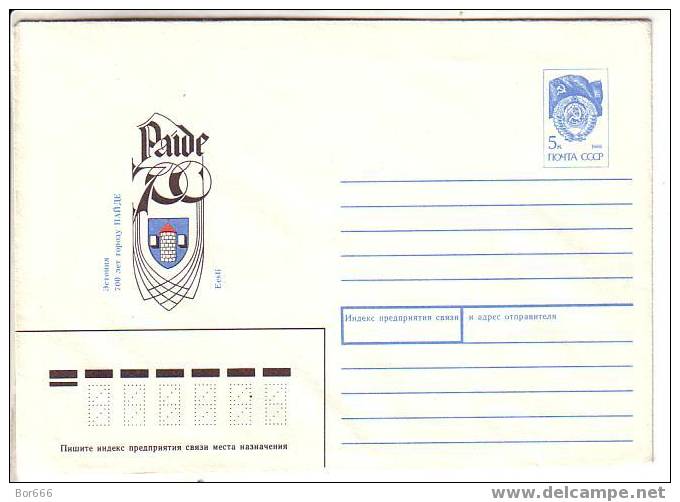 GOOD USSR Postal Cover 1991 - Estonia - Paide 700 Anniversary - Sobres