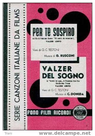 CANZONI ITALIANE DA FILMS - Anni '50 - Otros & Sin Clasificación