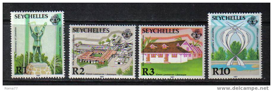 CI873a - SEYCHELLES , N. 627/630  *** 10 Of Liberation - Seychelles (1976-...)