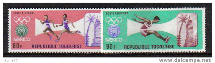 E163 - TOGO , PA  N. 86/87 *** - Verano 1968: México