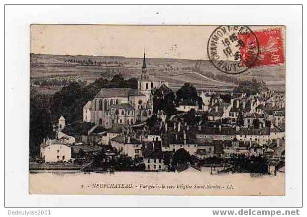 Decb  8810420   Neufchateau   Vue Généravers L´église N° 2 - Neufchateau