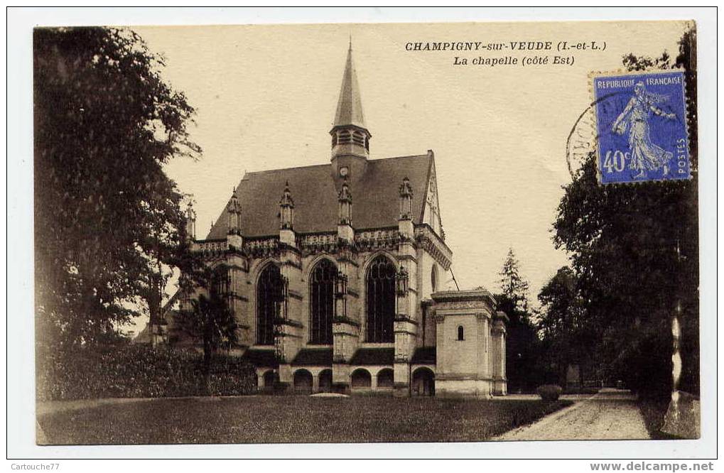 J19 - CHAMPIGNY-sur-VEUDE - La Chapelle Côté Est - Champigny-sur-Veude