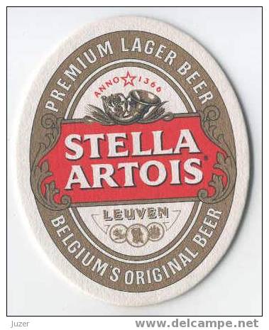 Belgium: STELLA ARTOIS Beer Coaster - Sous-bocks