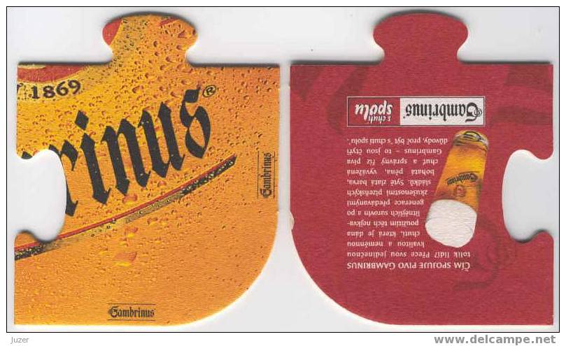 Czechia: GAMBRINUS Beer Coaster (5) - Beer Mats