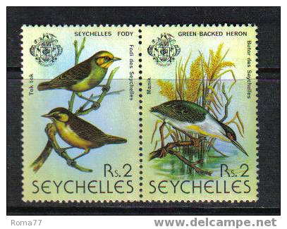 CI887a - SEYCHELLES , N. 409/410  ***  Bird - Seychelles (1976-...)