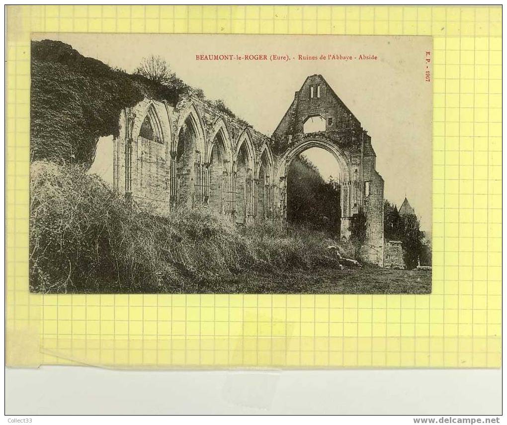 27 - Beaumont-le-Roger - Ruines De L'Abbaye - Abside - CPA Non Voyagé - Ed EP Année 1967 Sans N° - Verneuil-sur-Avre