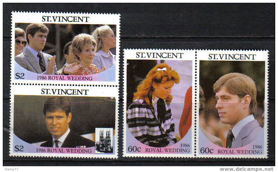 CI1361d - ST. VINCENT , Serie Royal Wedding 1986  *** - St.Vincent (1979-...)