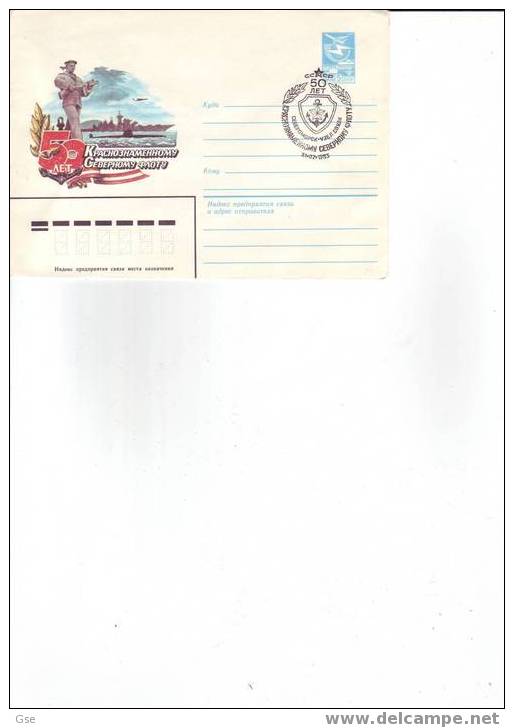 U.R.S.S. 1983 - Intero Postale - Annullo Speciale Illustrato - Flotta Nordica Russa - Sous-marins