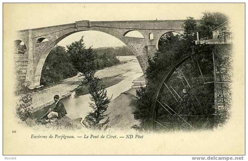 D . 66 .  CERET .  LE PONT  . ENVIRONS DE PERPIGNAN . - Ceret