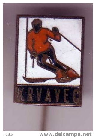 SKIING - Krvavec ( Slovenija Old And Rare Pin) * Skiing Ski Esqui Schilauf Skilauf Ski Alpin Sci Sport Pin Sports Pins * - Sports D'hiver