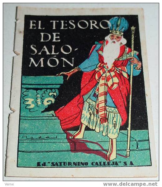 ANTIGUO CUENTO EL TESORO DE SALOMON - ED. SATURNINO CALLEJA - JOYAS PARA NIÑOS - CUENTOS MORALES - SERIE IX - TOMO 169 - - Children's