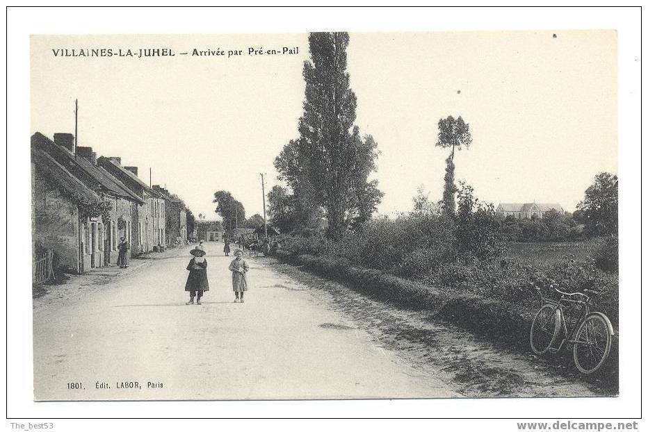 1801-  Villaines La Juhel  -  Arrivée Par Pré En Pail - Villaines La Juhel