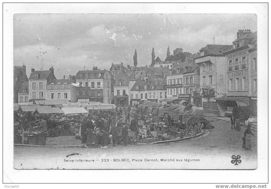 BOLBEC PLACE CARNOT MARCHE AUX LEGUMES - Bolbec