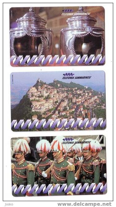 SAN MARINO - First Issue Cards In San Marino - SERIE STORICA - MINT & RARE Cards - Saint-Marin